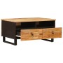 Mesa de Café Marrón 89 x 59.5 x 17 cm Madera de mango maciza en Mesas de centro | Comprar online en Foru.es
