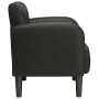 Sillón con reposabrazos cuero sintética negro 54 cm en Sillones | Comprar online en Foru.es