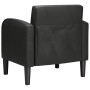 Sillón con reposabrazos cuero sintética negro 54 cm en Sillones | Comprar online en Foru.es