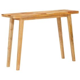 Mesa de comedor Natural 100 x 35 x 75 cm Madera de mango maciza en Mesas de comedor | Comprar online en Foru.es