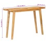 Mesa de comedor Natural 100 x 35 x 75 cm Madera de mango maciza en Mesas de comedor | Comprar online en Foru.es
