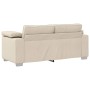 Sofá Beige 180 x 77 x 82 cm Tejido mezcla de lino en Sofás | Comprar online en Foru.es