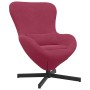 Sillón huevo Rojo vino 63 x 73 x 90 cm Terciopelo en Sillones | Comprar online en Foru.es