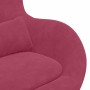 Sillón huevo Rojo vino 63 x 73 x 90 cm Terciopelo en Sillones | Comprar online en Foru.es