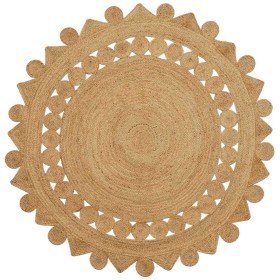 Alfombra Marrón Ø 240 cm yute en Alfombras | Comprar online en Foru.es