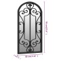 Espejo de jardín hierro negro para uso exterior 70x30 cm de vidaXL, Espejos - Ref: Foro24-318376, Precio: 92,31 €, Descuento: %