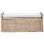 Banco de almacenamiento Natural 110 x 40 x 50 cm Ratán en Bancos para recibidores y almacenamiento | Comprar online en Foru.es