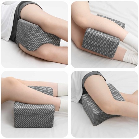 Almohada con almohada Gris 26 x 21 x 15 cm Poliéster en Ropa de cama | Comprar online en Foru.es