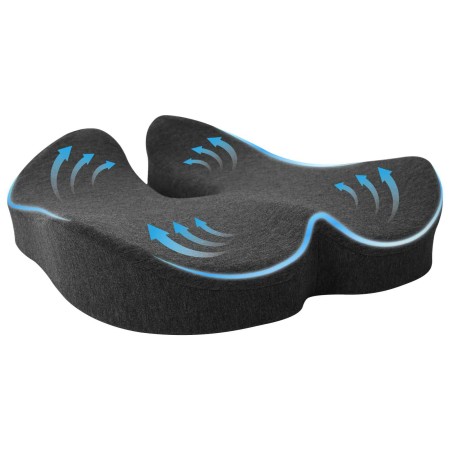 Almohada con almohada Gris oscuro 50 x 43 x 10 cm Algodón en Ropa de cama | Comprar online en Foru.es