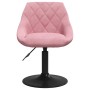 Silla de comedor giratoria 6 uds terciopelo rosa en Sillas de comedor | Comprar online en Foru.es