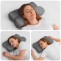Almohada con almohada Gris 59 x 38 x 14 cm Poliéster en Ropa de cama | Comprar online en Foru.es