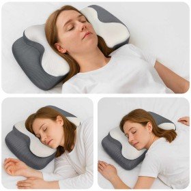 Almohada con almohada 60 x 37 x 13 cm Poliéster en Ropa de cama | Comprar online en Foru.es