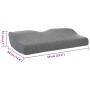 Almohada con almohada Gris 60 x 34 x 11 cm Poliéster en Ropa de cama | Comprar online en Foru.es