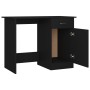 Escritorio de madera contrachapada negro 100x50x76 cm de vidaXL, Escritorios - Ref: Foro24-801081, Precio: 83,13 €, Descuento: %