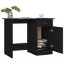 Escritorio de madera contrachapada negro 100x50x76 cm de vidaXL, Escritorios - Ref: Foro24-801081, Precio: 83,13 €, Descuento: %