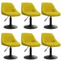Sillas de comedor giratorias 6 uds terciopelo amarillo mostaza en Sillas de comedor | Comprar online en Foru.es