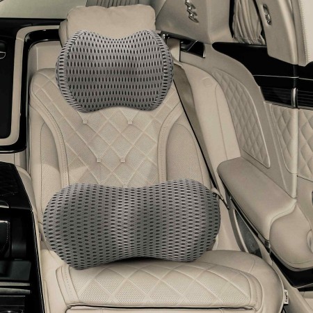 Almohada con almohada Ajustable 2 pcs Gris Malla 4D en Ropa de cama | Comprar online en Foru.es