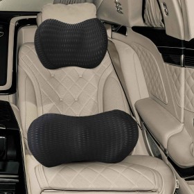 Almohada con almohada Ajustable 2 pcs Negro Malla 4D en Ropa de cama | Comprar online en Foru.es