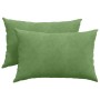 Cojines de sofá 2 pcs Verde claro 60 x 40 cm Tela de pana en Decoración | Comprar online en Foru.es