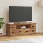 Soporte de TV Natural 110 x 30 x 40 cm Madera de teca maciza en Muebles TV | Comprar online en Foru.es