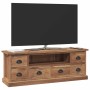 Soporte de TV Natural 110 x 30 x 40 cm Madera de teca maciza en Muebles TV | Comprar online en Foru.es