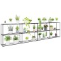 Soporte para plantas de 3 niveles Negro 400 x 32 x 104 cm Acero en Soportes para macetas | Comprar online en Foru.es