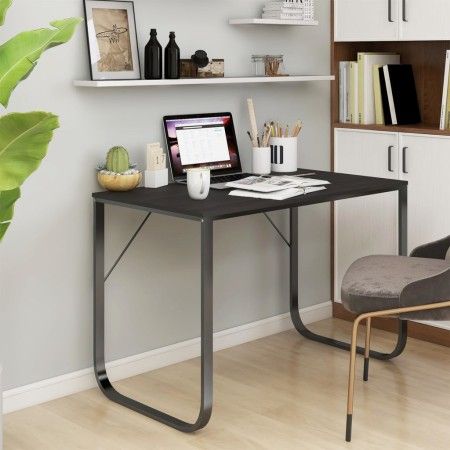 Escritorio de ordenador aglomerado negro 110x60x73 cm de vidaXL, Escritorios - Ref: Foro24-30200, Precio: 106,30 €, Descuento: %