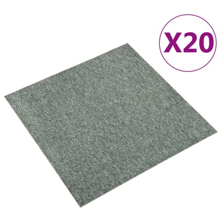 Baldosas de suelo de moqueta 20 uds 5 m² 50x50 cm verde en Materiales de construcción | Comprar online en Foru.es