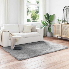 Alfombra de Imitación de Piel de Oveja Tafalla Gris en Alfombras | Comprar online en Foru.es