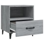 Mesita de noche madera contrachapada gris Sonoma de vidaXL, Mesitas de noche - Ref: Foro24-817305, Precio: 43,50 €, Descuento: %