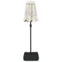 Sombrilla doble con luces LED blanco arena 316x240 cm de vidaXL, Sombrillas - Ref: Foro24-362969, Precio: 139,36 €, Descuento: %