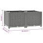 Arriate polipropileno 80x40x38 cm de vidaXL, Maceteros y jardineras - Ref: Foro24-153294, Precio: 58,91 €, Descuento: %