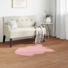 Alfombra de Piel Sintética de Conejo Olite Rosa 50 x 80 cm en Alfombras | Comprar online en Foru.es