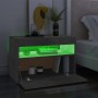 Mueble de TV con luces LED gris hormigón 60x35x40 cm de vidaXL, Muebles TV - Ref: Foro24-804417, Precio: 41,43 €, Descuento: %