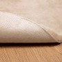 Alfombra de Piel Sintética de Conejo Olite Taupé Ø 80 cm en Alfombras | Comprar online en Foru.es