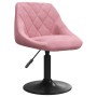 Silla de comedor de terciopelo rosa en Sillas de comedor | Comprar online en Foru.es