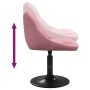 Silla de comedor de terciopelo rosa en Sillas de comedor | Comprar online en Foru.es