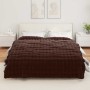 Manta de Piel de Conejo Sintética Camel 240 x 270 cm Poliéster en Ropa de cama | Comprar online en Foru.es
