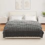 Manta de Piel de Conejo Sintética Gris oscuro 150 x 220 cm en Ropa de cama | Comprar online en Foru.es