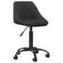 Silla de oficina de terciopelo negro en Sillas de oficina | Comprar online en Foru.es