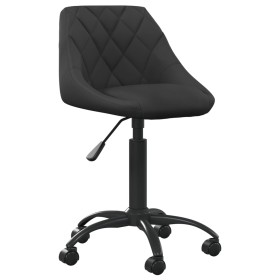 Silla de oficina de terciopelo negro en Sillas de oficina | Comprar online en Foru.es