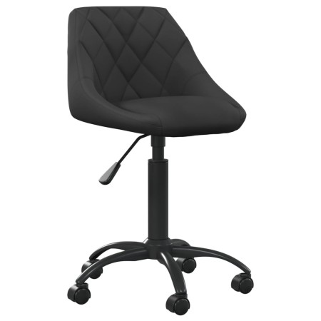 Silla de oficina de terciopelo negro en Sillas de oficina | Comprar online en Foru.es