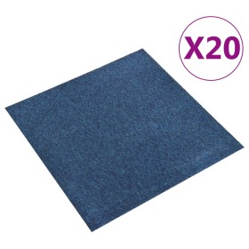 Baldosas de suelo de moqueta 20 uds 5 m² 50x50 cm azul oscuro en Materiales de construcción | Comprar online en Foru.es