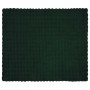 Manta de Piel de Conejo Sintética Verde oscuro 130 x 150 cm en Ropa de cama | Comprar online en Foru.es