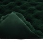 Manta de Piel de Conejo Sintética Verde oscuro 220 x 240 cm en Ropa de cama | Comprar online en Foru.es