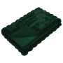 Manta de Piel de Conejo Sintética Verde oscuro 240 x 270 cm en Ropa de cama | Comprar online en Foru.es