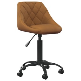 Silla de oficina de terciopelo marrón en Sillas de oficina | Comprar online en Foru.es