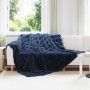 Manta de Piel de Conejo Sintética Azul Marino 240 x 270 cm en Ropa de cama | Comprar online en Foru.es