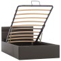 Cama canapé hidráulica con LED cuero sintético gris 90x200 cm de vidaXL, Camas y somieres - Ref: Foro24-285552, Precio: 286,7...