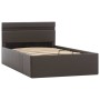 Cama canapé hidráulica con LED cuero sintético gris 90x200 cm de vidaXL, Camas y somieres - Ref: Foro24-285552, Precio: 286,7...